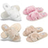 Faux Fur H Slipper - White